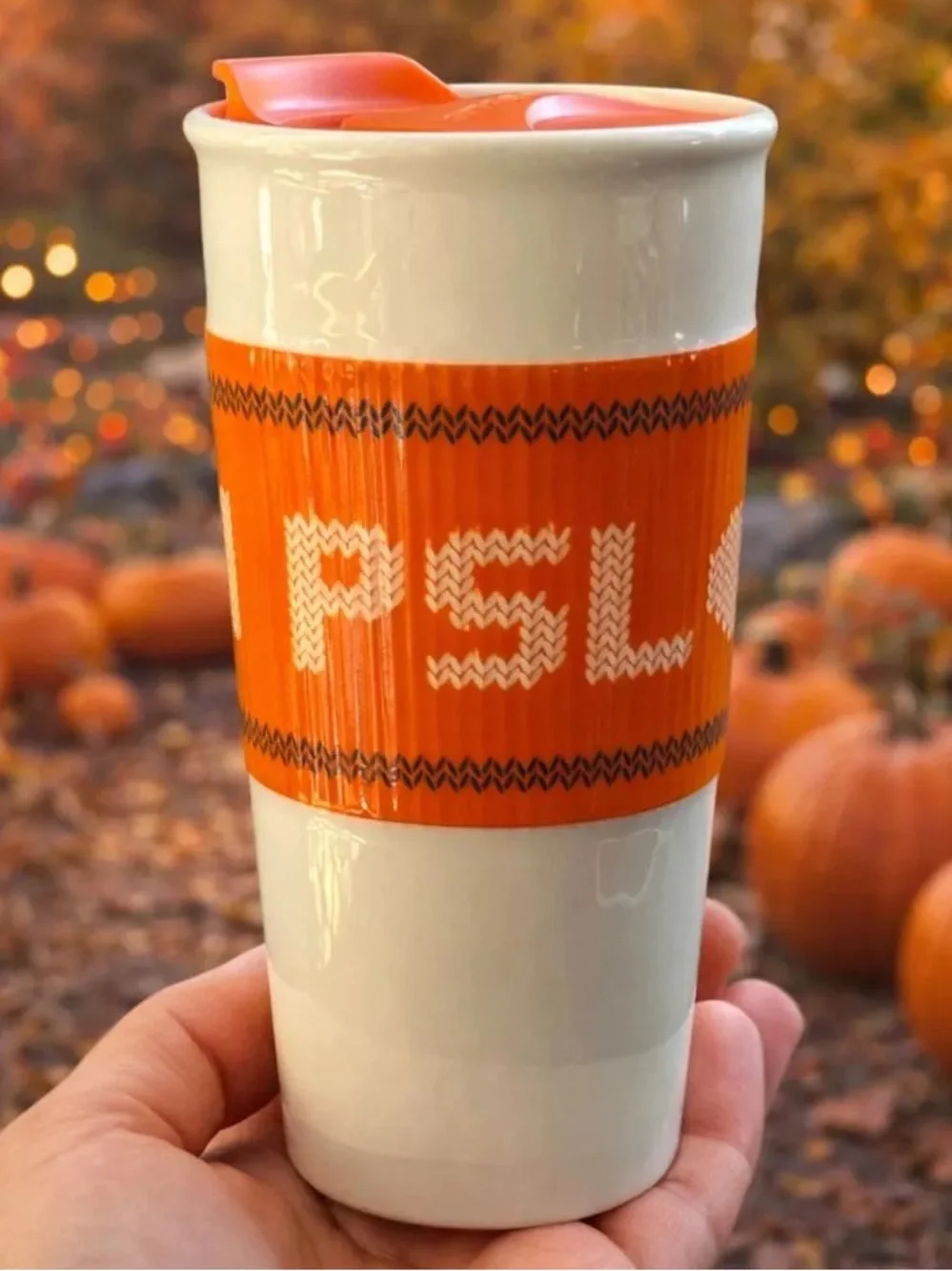 Starbucks “Team PSL” Ceramic Travel Tumbler- 10oz